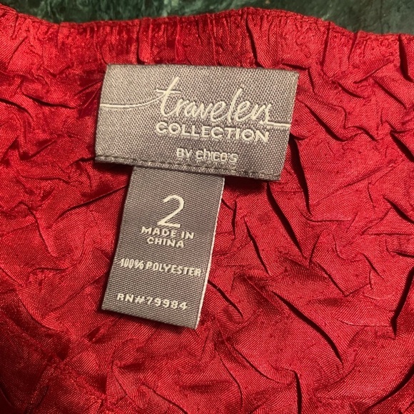 Travelers collection by Chico’s red jacket, size 2 - Picture 2 of 5